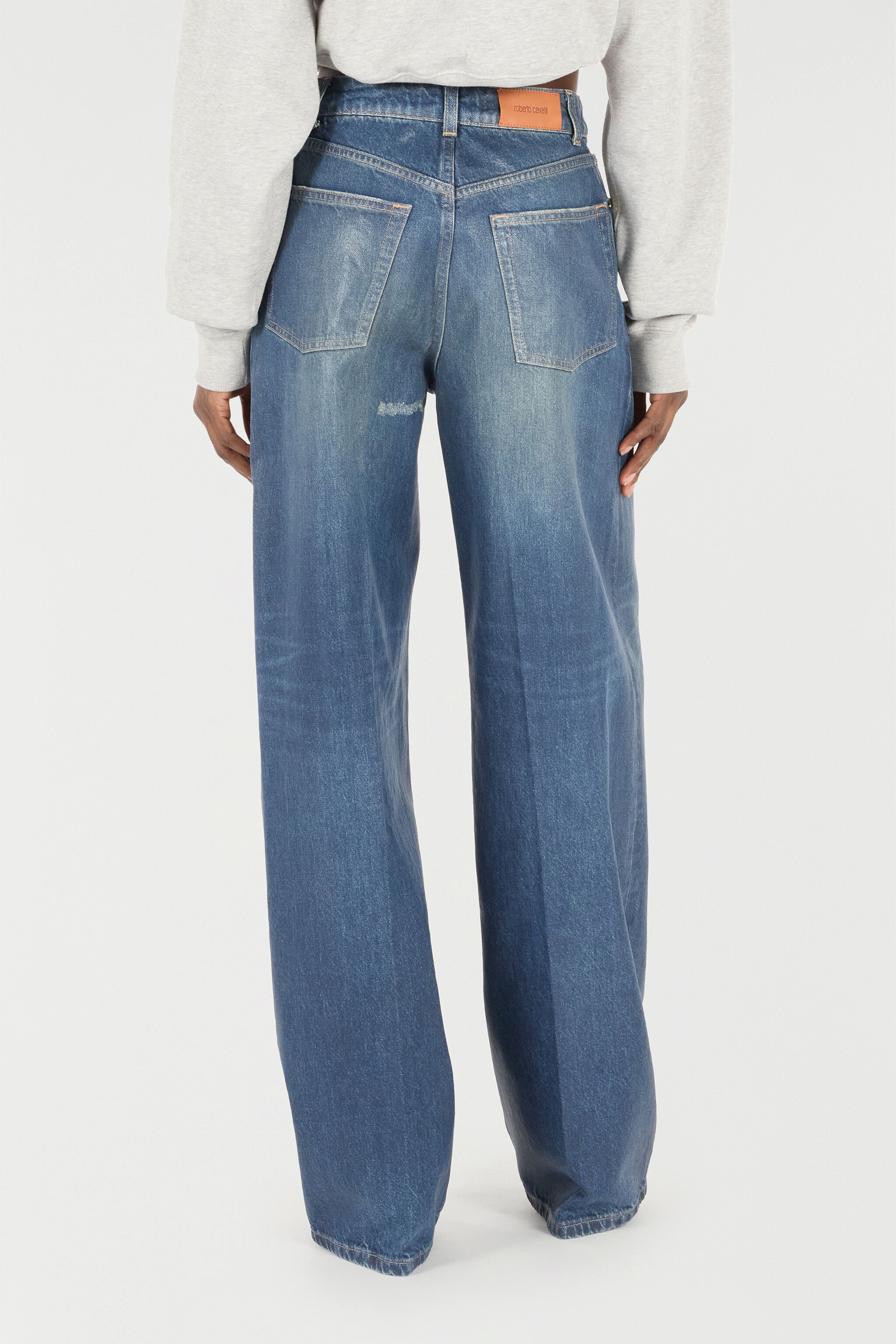 RC Jeans Con Charm Monogram Mirror Snake BLU SCURO 193921 UKJ207-VT006