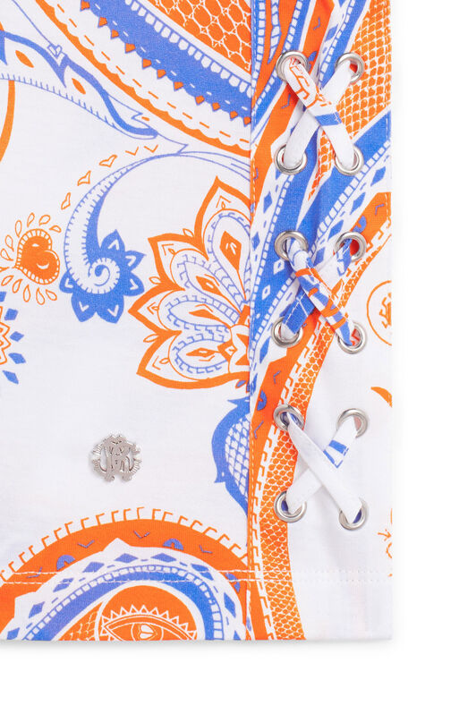 JU Lizard Bandana print dress Orange IJT10C-JXP82