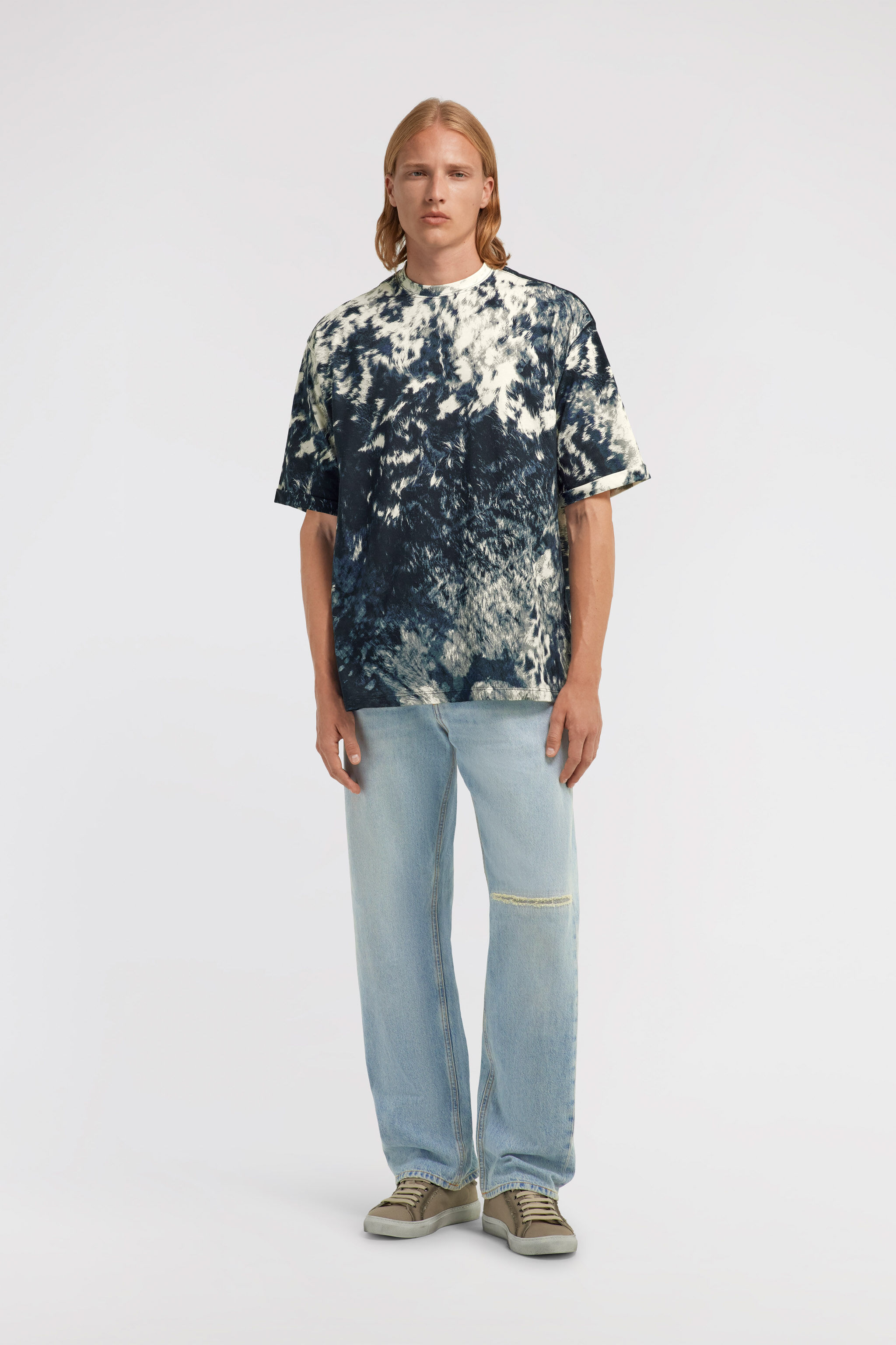 RC Appaloosa Print T-shirt Blue TRT62O-3PN08