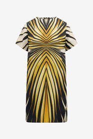 ${brand} Mini Robe En Soie Imprimé Ray Of Gold ${colorDescription} ${masterID}