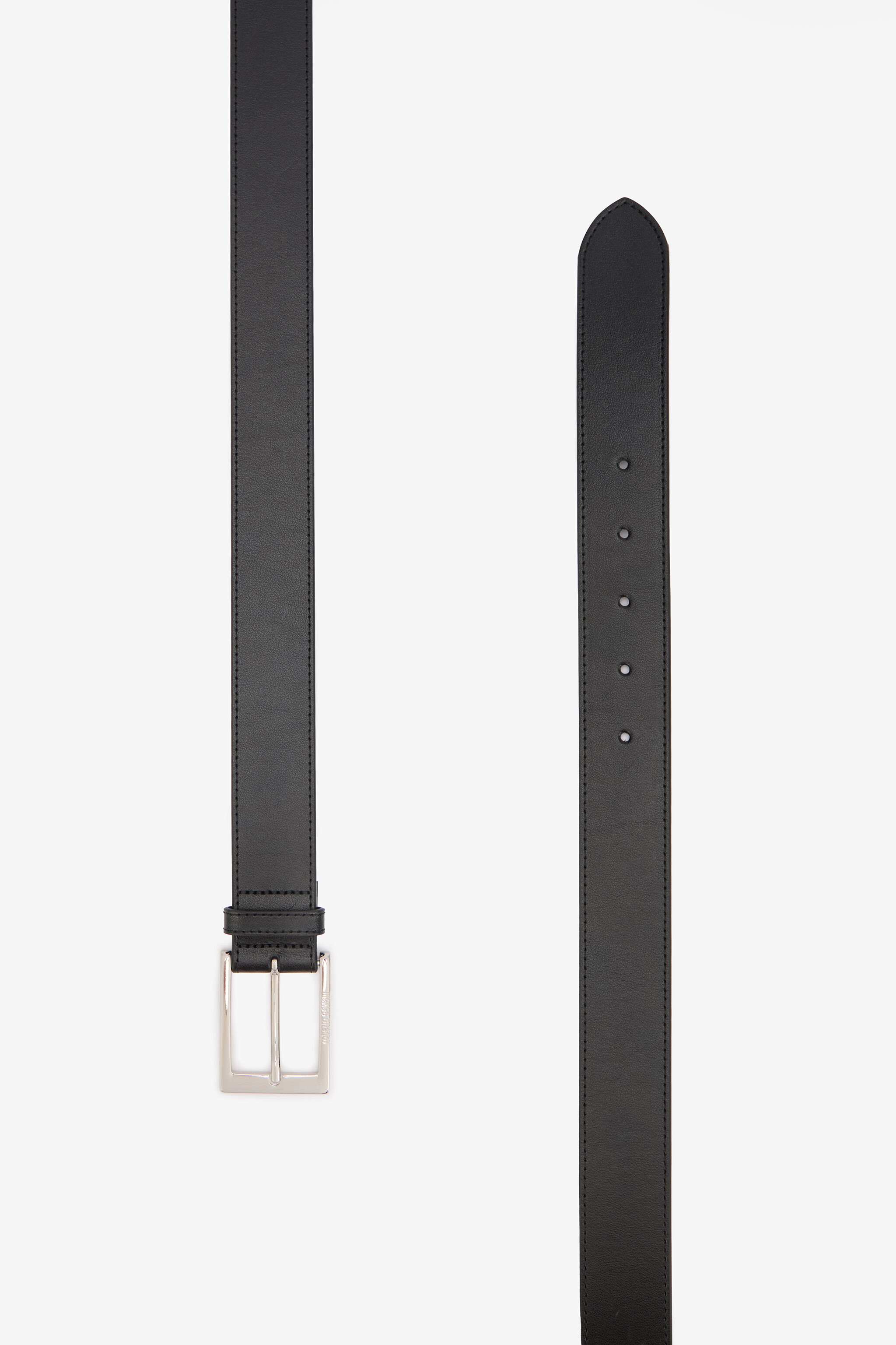 RC Black Leather Belt With Engraved Logo RC Black Leather Belt With Engraved Logo BLACK QOC00A-PZO38