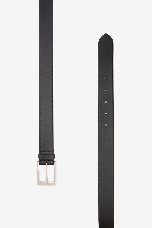 RC Black Leather Belt With Engraved Logo RC Black Leather Belt With Engraved Logo BLACK QOC00A-PZO38