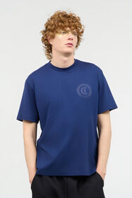 JC T-Shirt With JC Monogram Dark blue UFT053-UF073