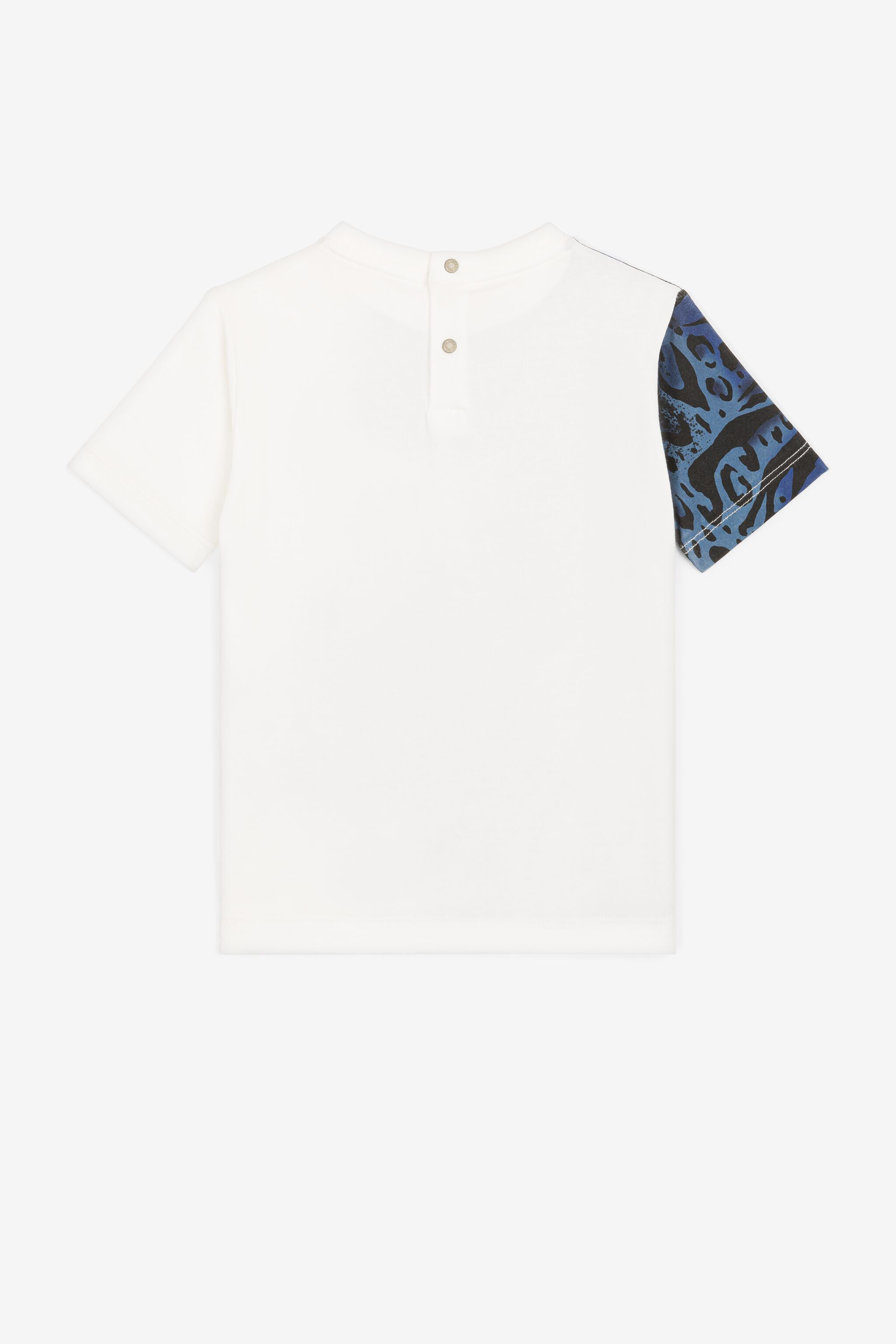 Zebra and Jaguar-Print T-Shirt in Blue for Men | Roberto Zebra and Jaguar-Print T-Shirt in Blue for Men | Roberto