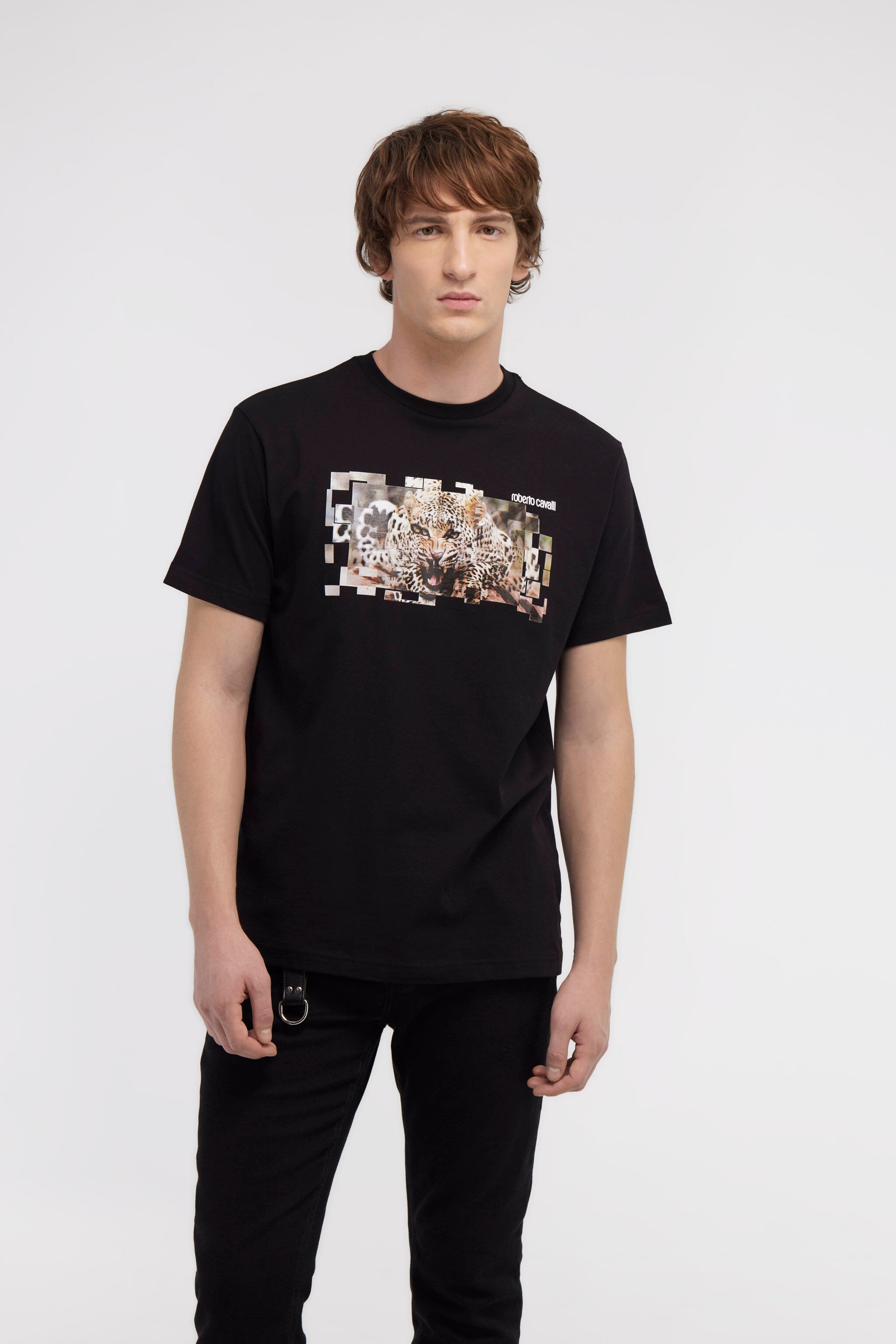 RC T-shirt with Jaguar logo and print Black NOT60K-JD060