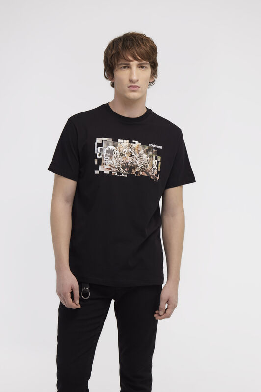 RC T-shirt with Jaguar logo and print RC T-shirt with Jaguar logo and print Black NOT60K-JD060