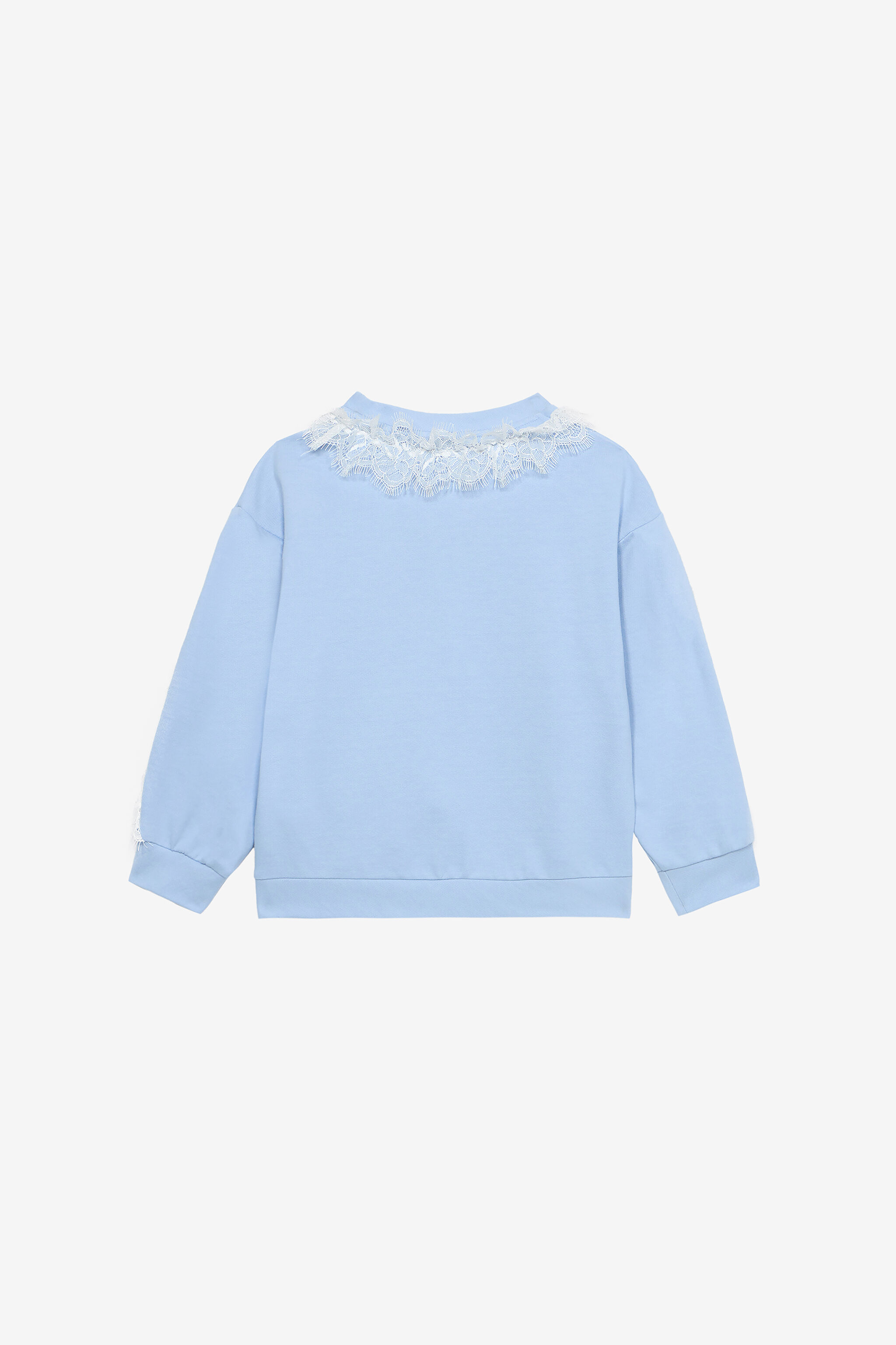 JU Sweatshirt With RC Monogram Light blue UJT66E-CF050