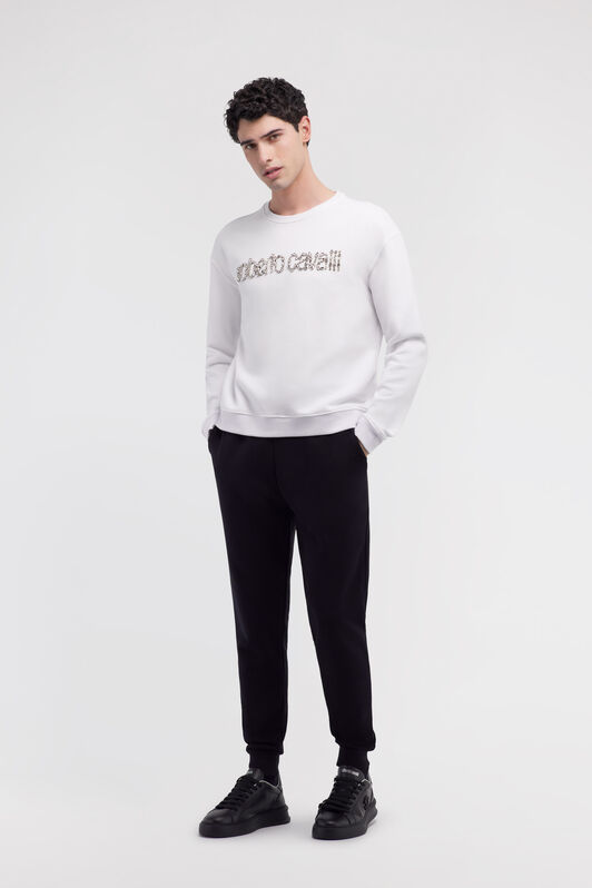 RC Sweatshirt with Logo Blanc NOT67B-CF052