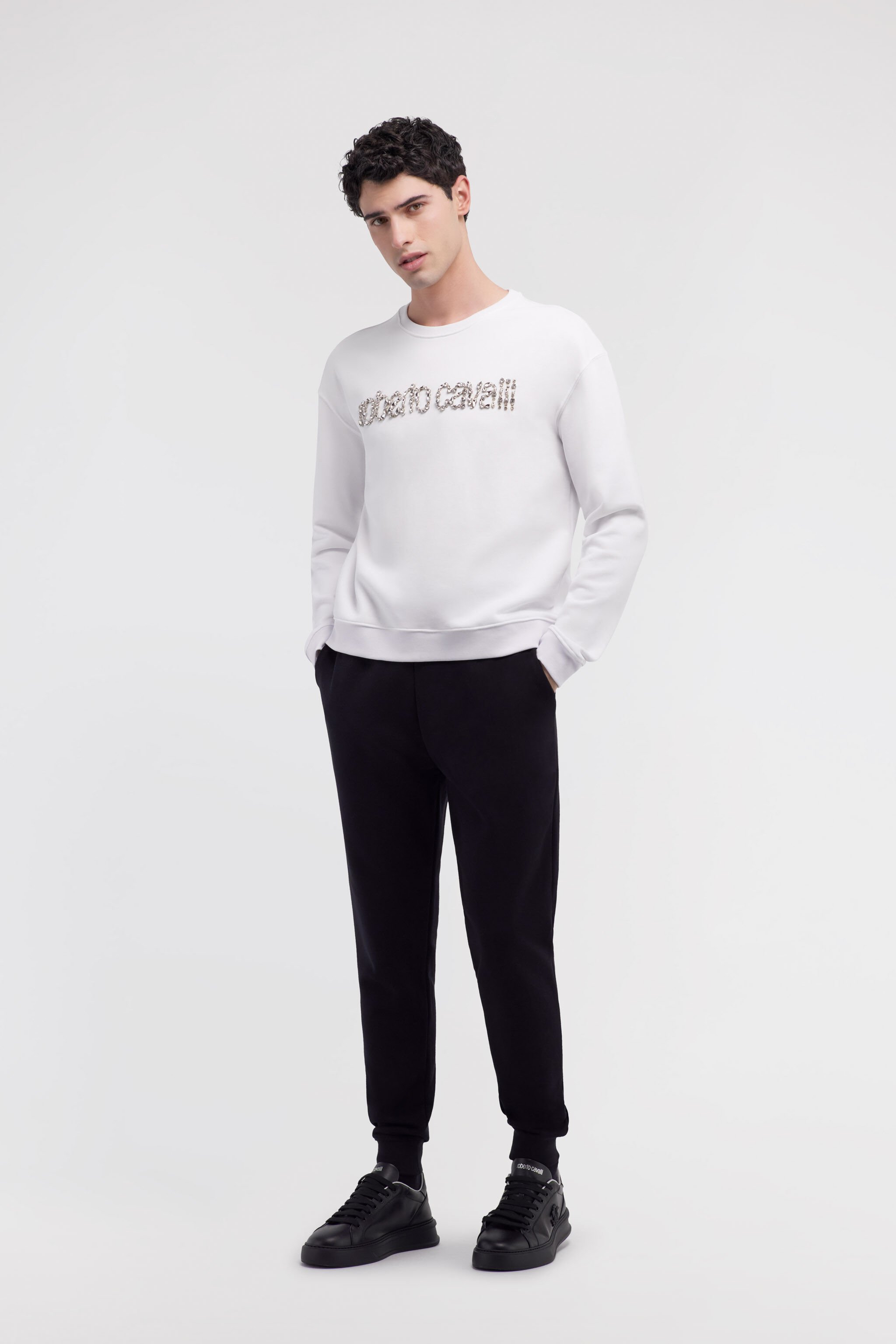 RC Sweatshirt with Logo Blanc NOT67B-CF052