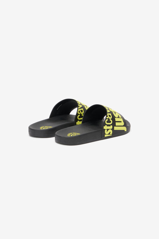 JC Sliders With Lettering Light green/Black UFS027-UF302