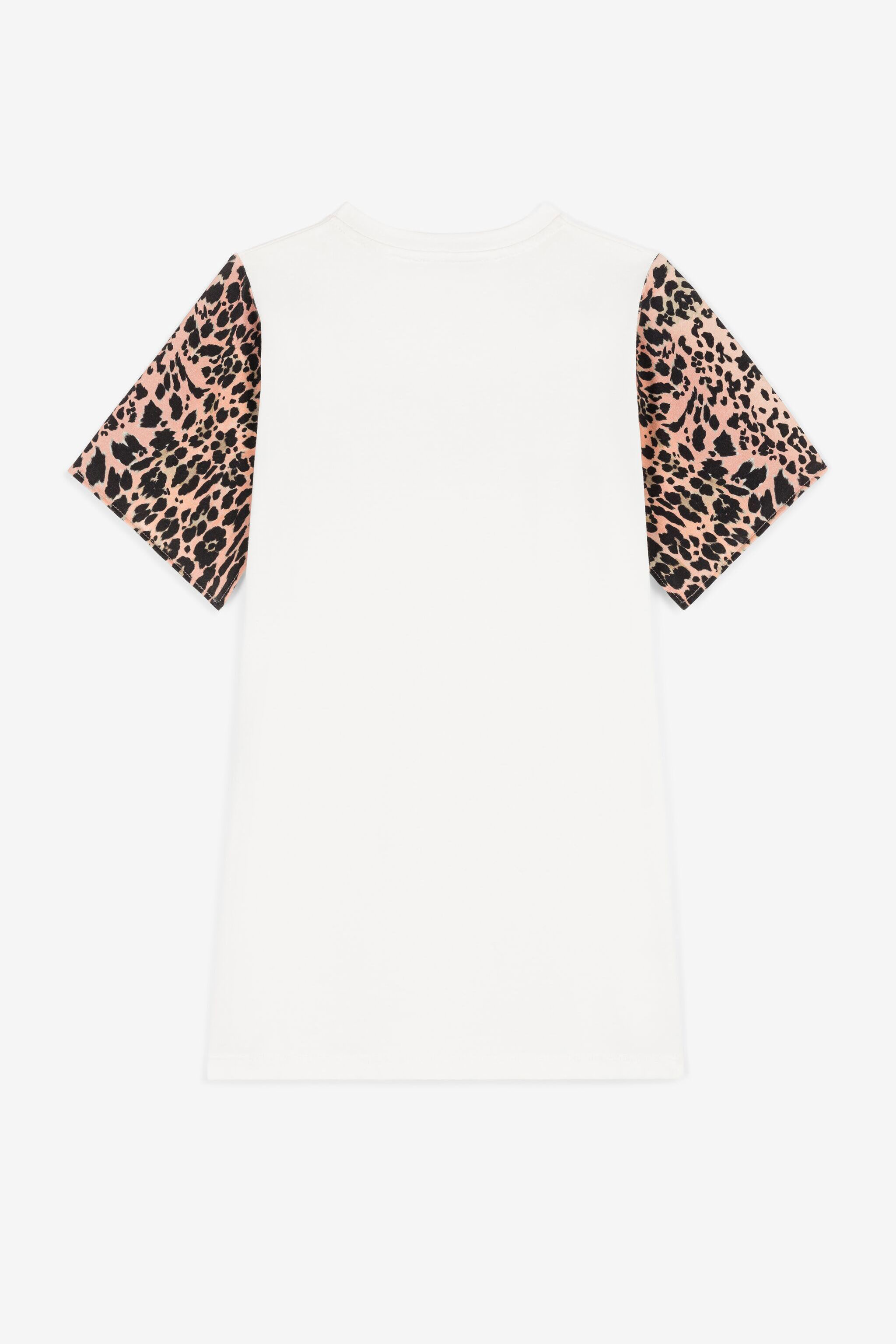 JU Metallic Logo-Print Dress MILKY WHITE OJT125-ISA2J