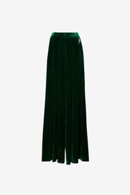 ${brand} Tiger Tooth Wide-Leg Velvet Trousers ${colorDescription} ${masterID}