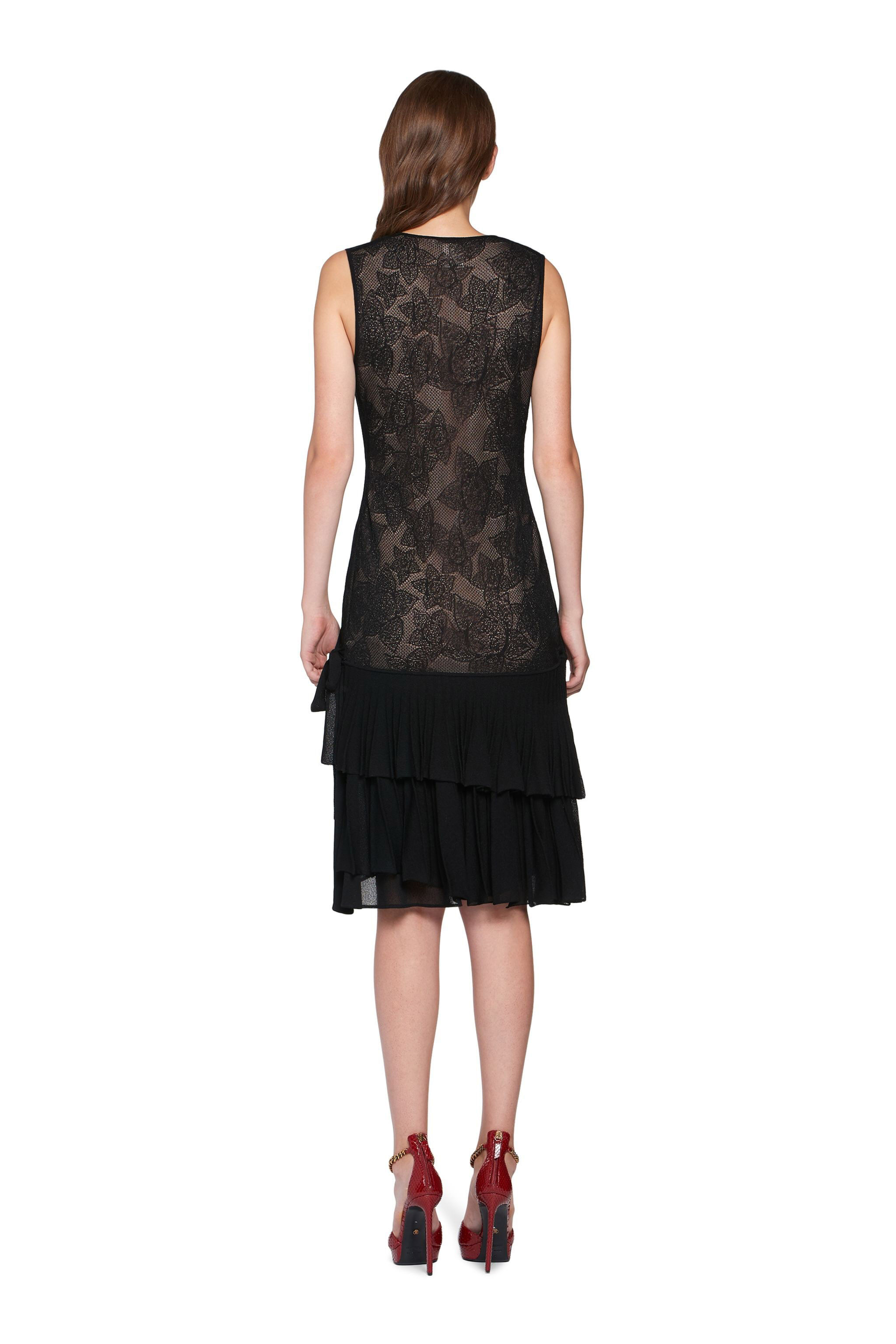RC Black Stapelia lace dress BLACK IQM107-MI001