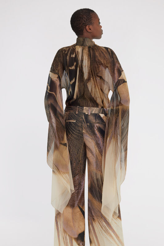 RC Shirt with wide sleeves Brown SWT702-CKL73