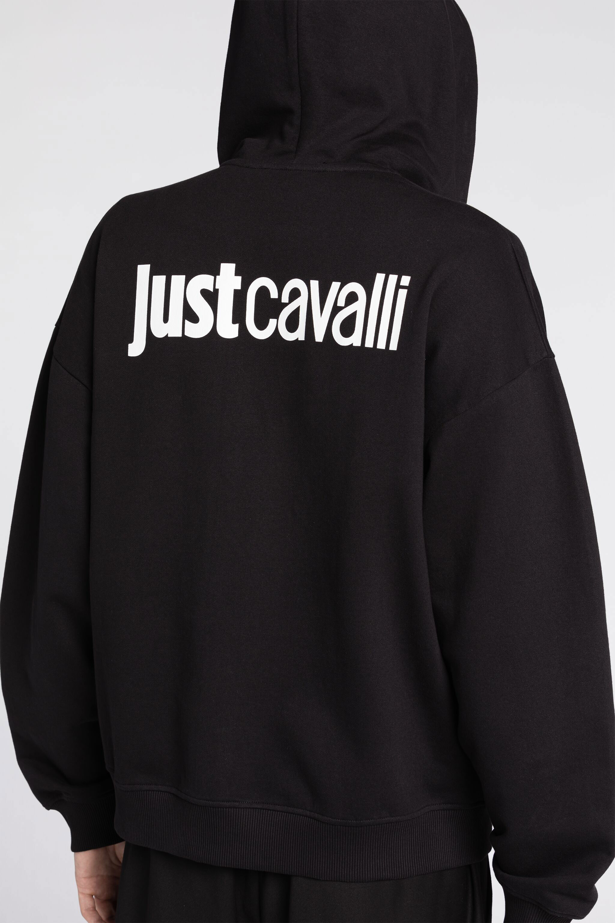 JC Felpa Just Cavalli con stampa Tiger e logo NERO Q61314-Q0217