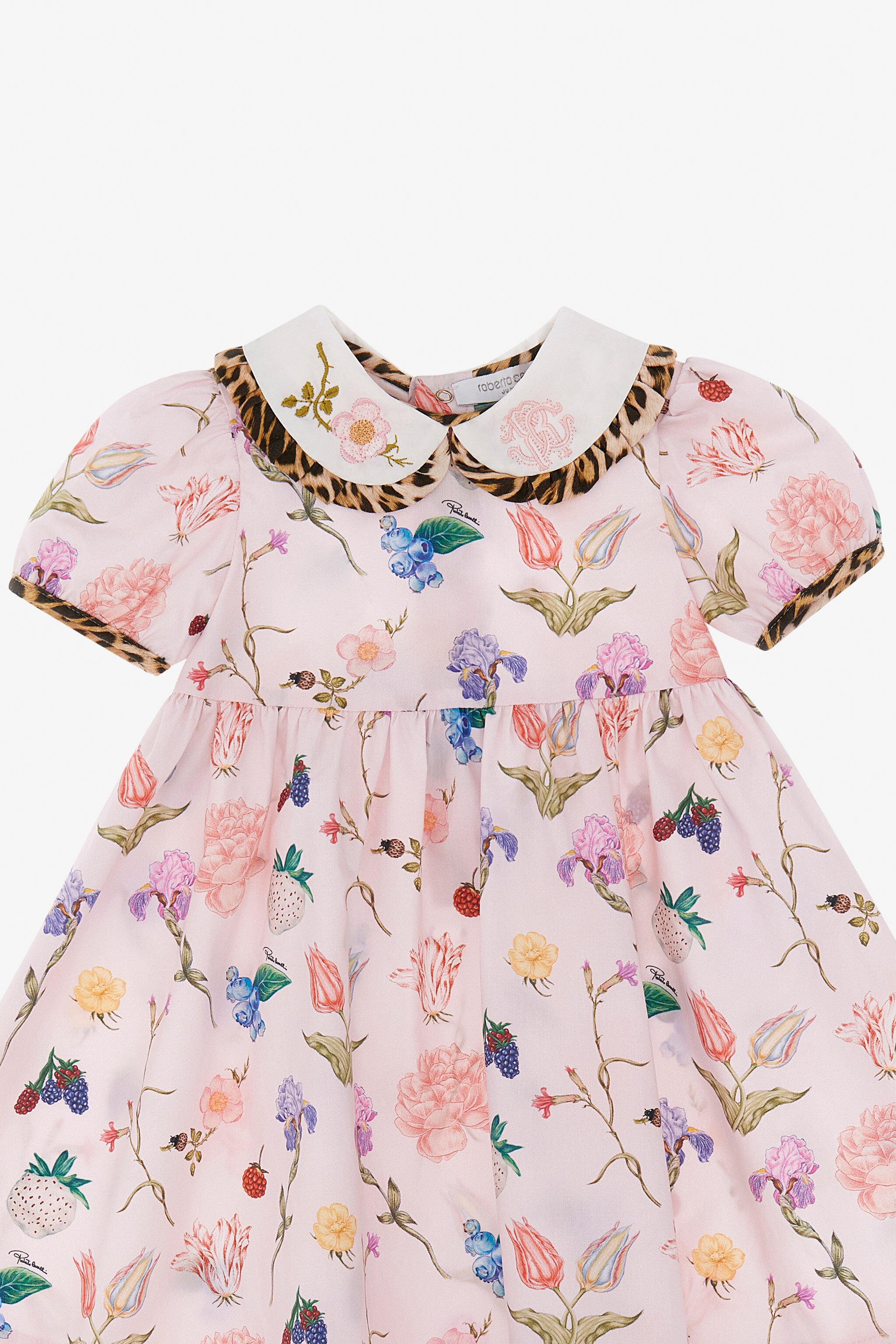 JU Abito stampa Leopardo e Fiori Rosa TJT105-7MM00
