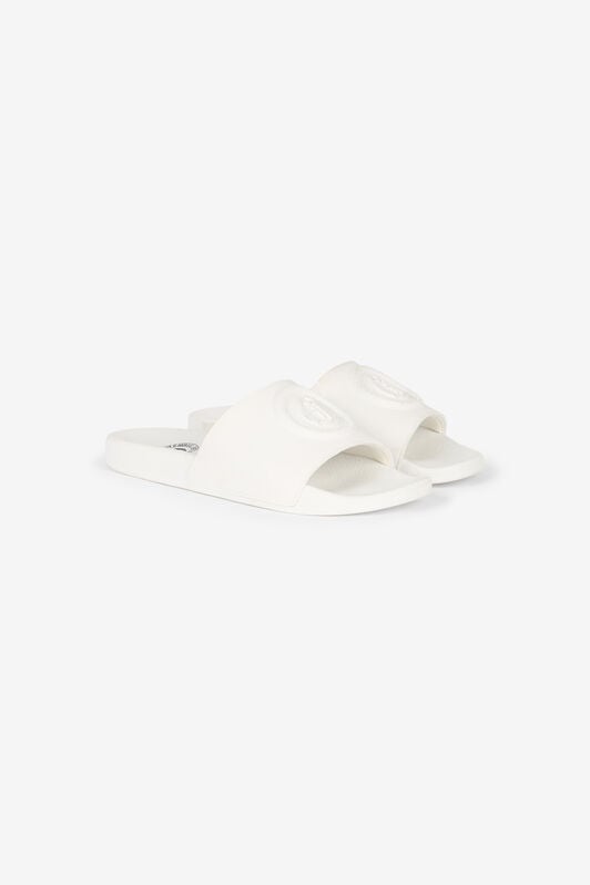 JC Mules Avec Monogramme JC Et Logo Blanc UFS044-UF366