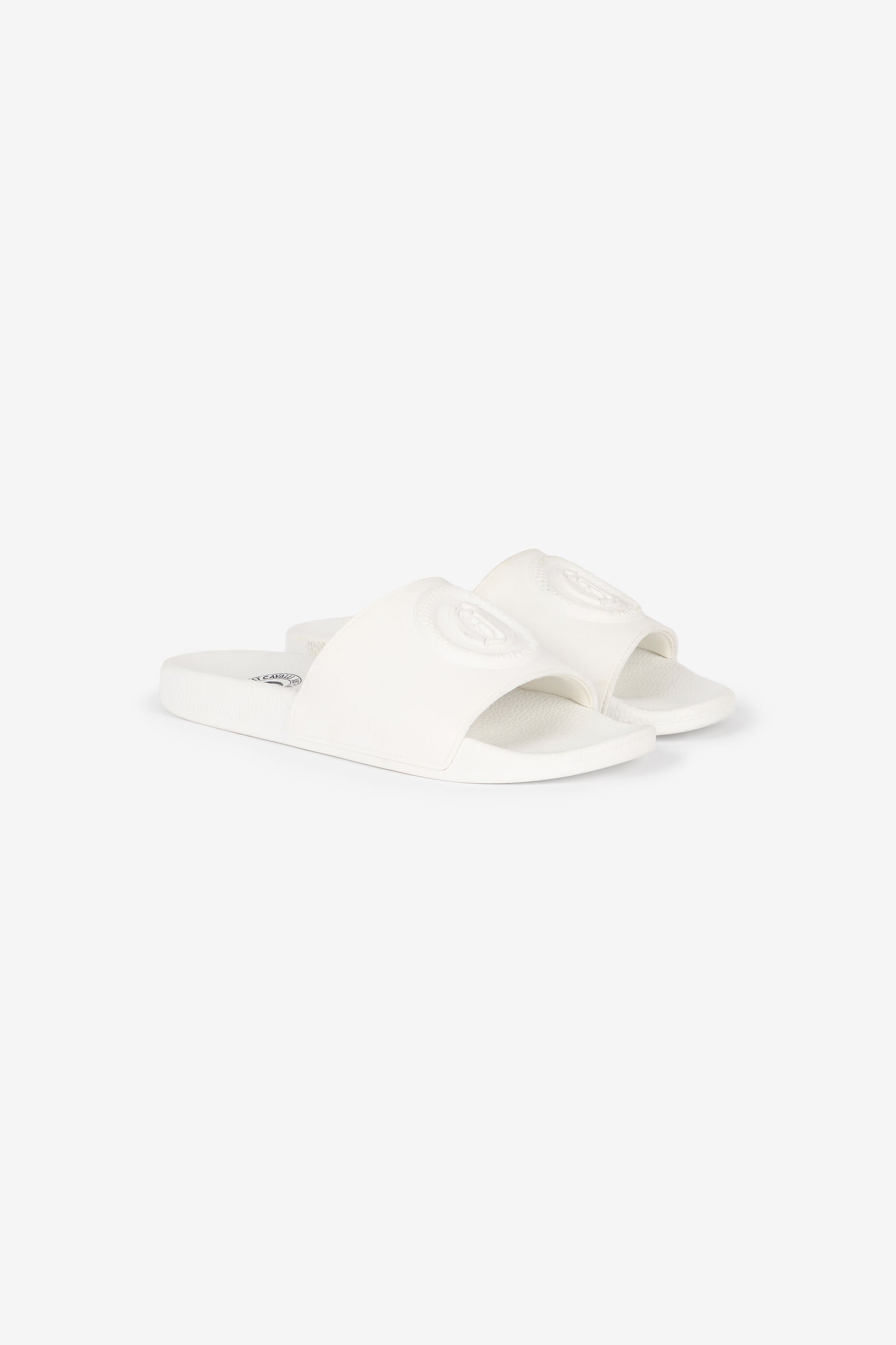 JC Mules Avec Monogramme JC Et Logo Blanc UFS044-UF366