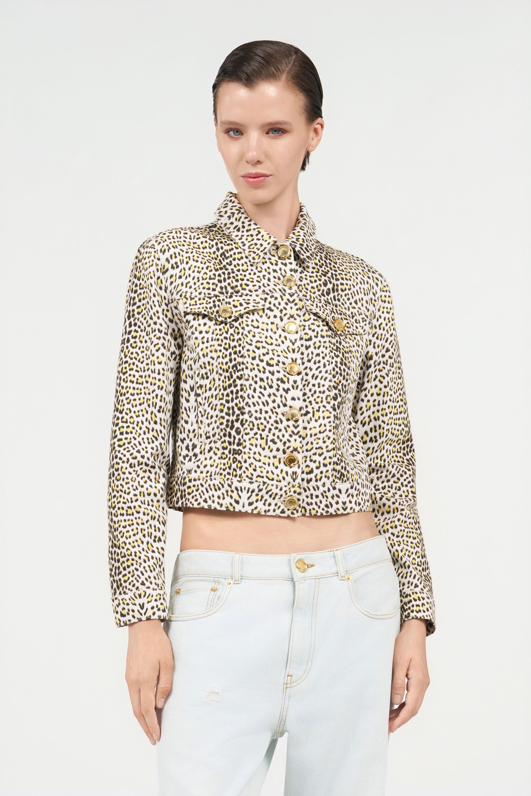 RC Pop Jaguar Animal-Print Jacket YELLOW/BLACK WQJ450-DAR30