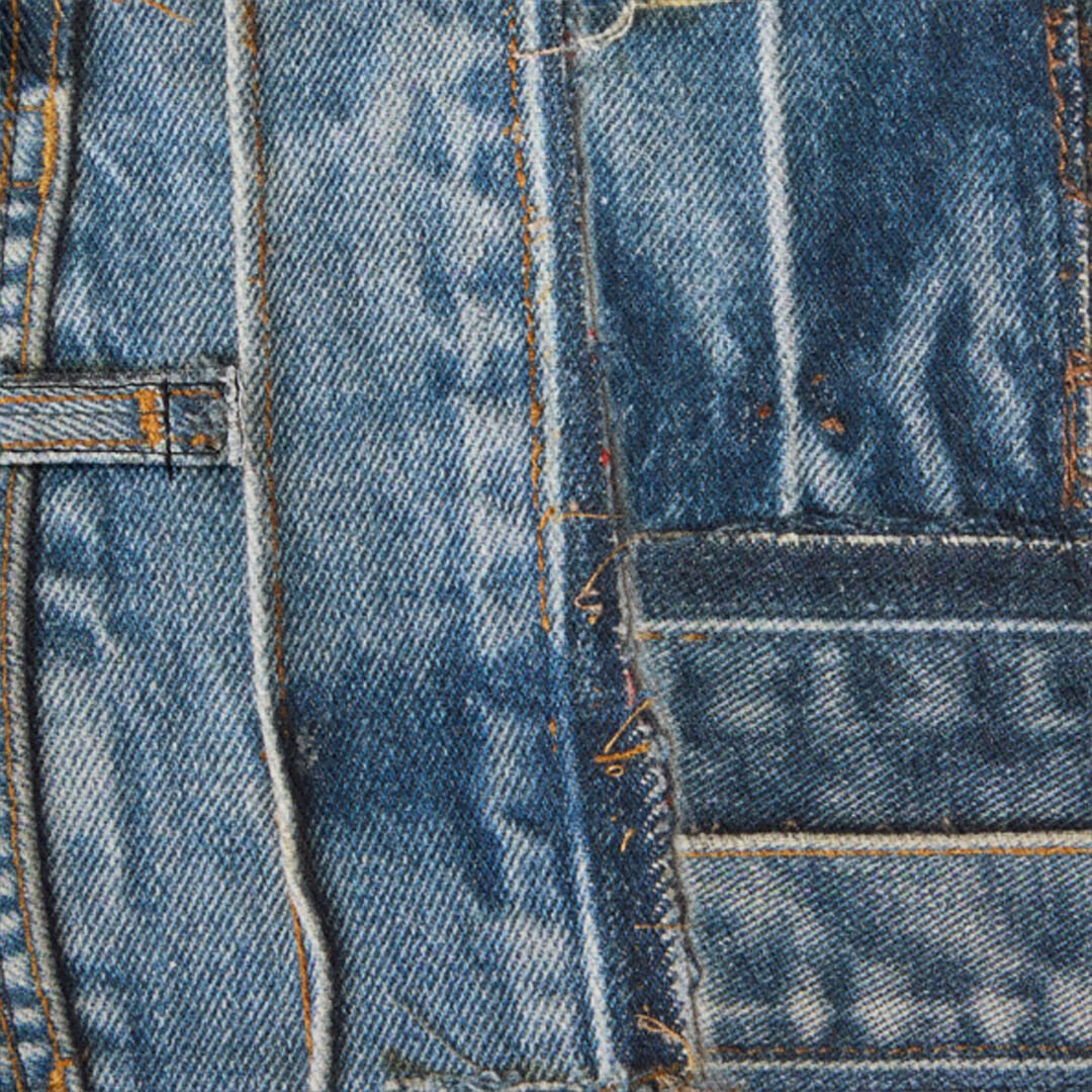 RC Sac porté épaule en patchwork de denim JEANS SKB112-DLL01