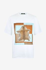 ${brand} T-shirt in Cotone con Stampa Leopardata ${colorDescription} ${masterID}