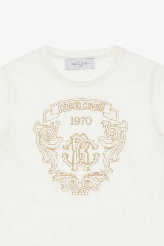 JU T-shirt with RC Logo White TJT64C-JD001