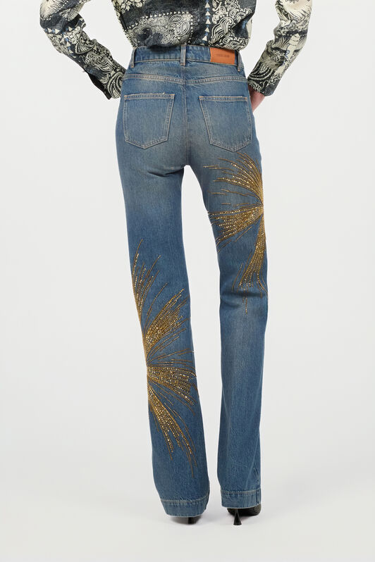 RC Vaqueros Con Strass Azul UKJ242-DS007