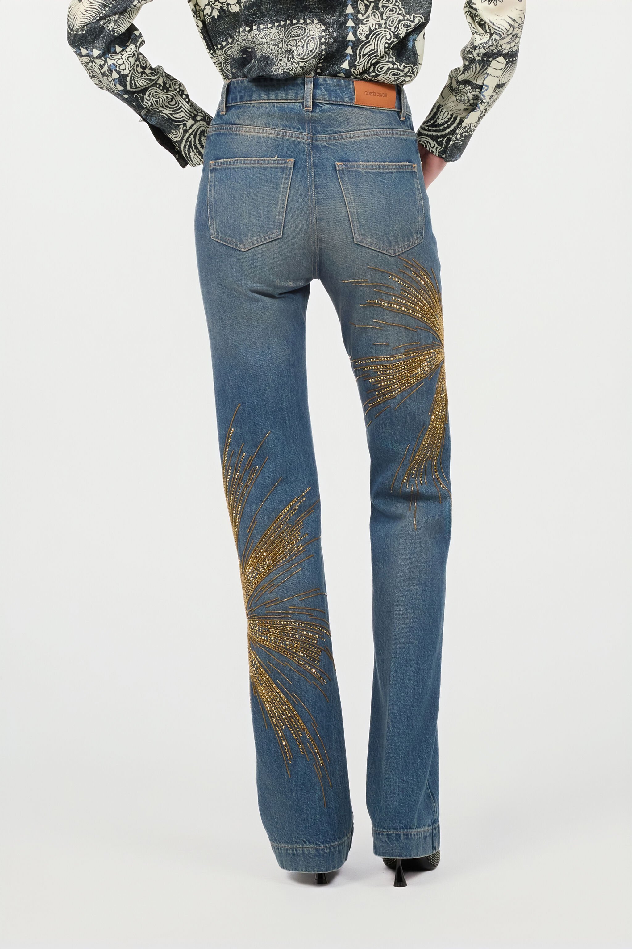 RC Vaqueros Con Strass Azul UKJ242-DS007