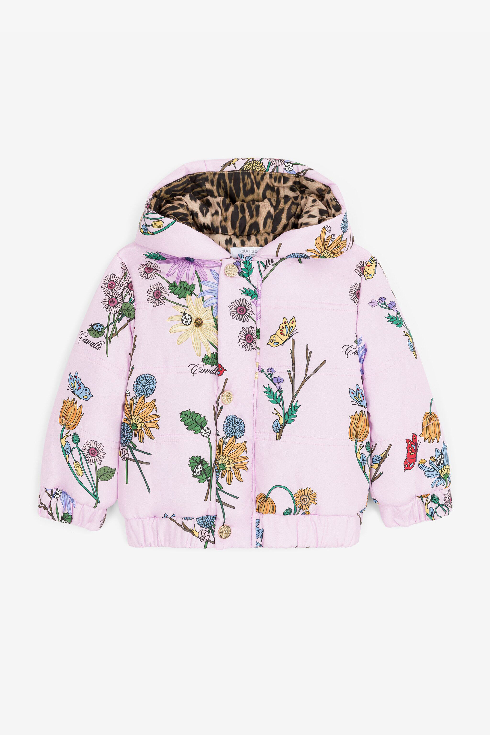 JU Abrigo acolchado con estampado Flower Rosa RJT40E-5RH89
