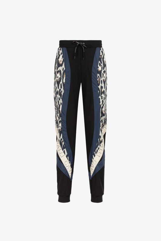 RC Animal print logo-tape track pants RC Animal print logo-tape track pants Black QRT25H-CF053