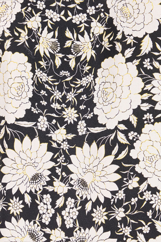RC Silk Shirt with Floral Print RC Silk Shirt with Floral Print Black/White VNT724-4QP97