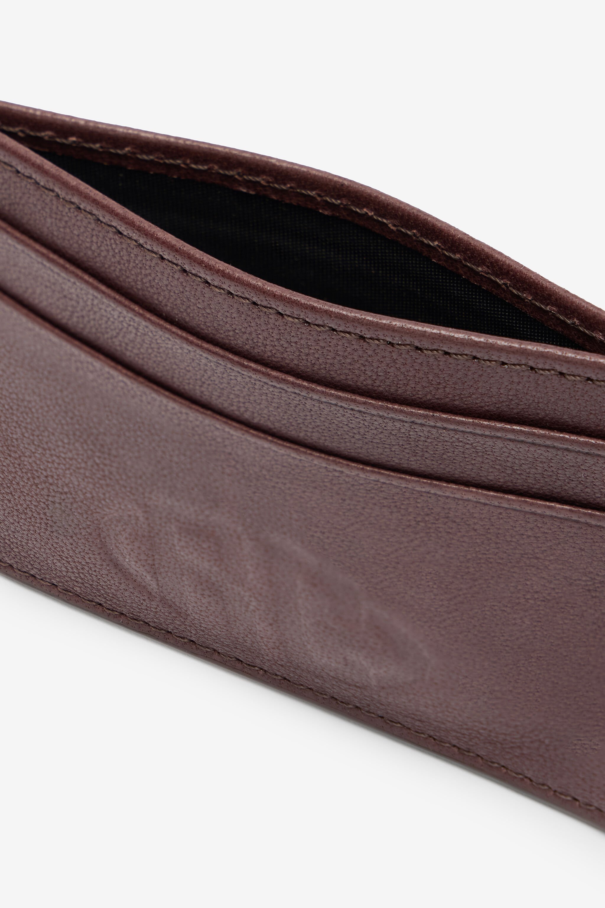 RC Flat Cardholder in Vintage Leather Brown VRA004-PGB00