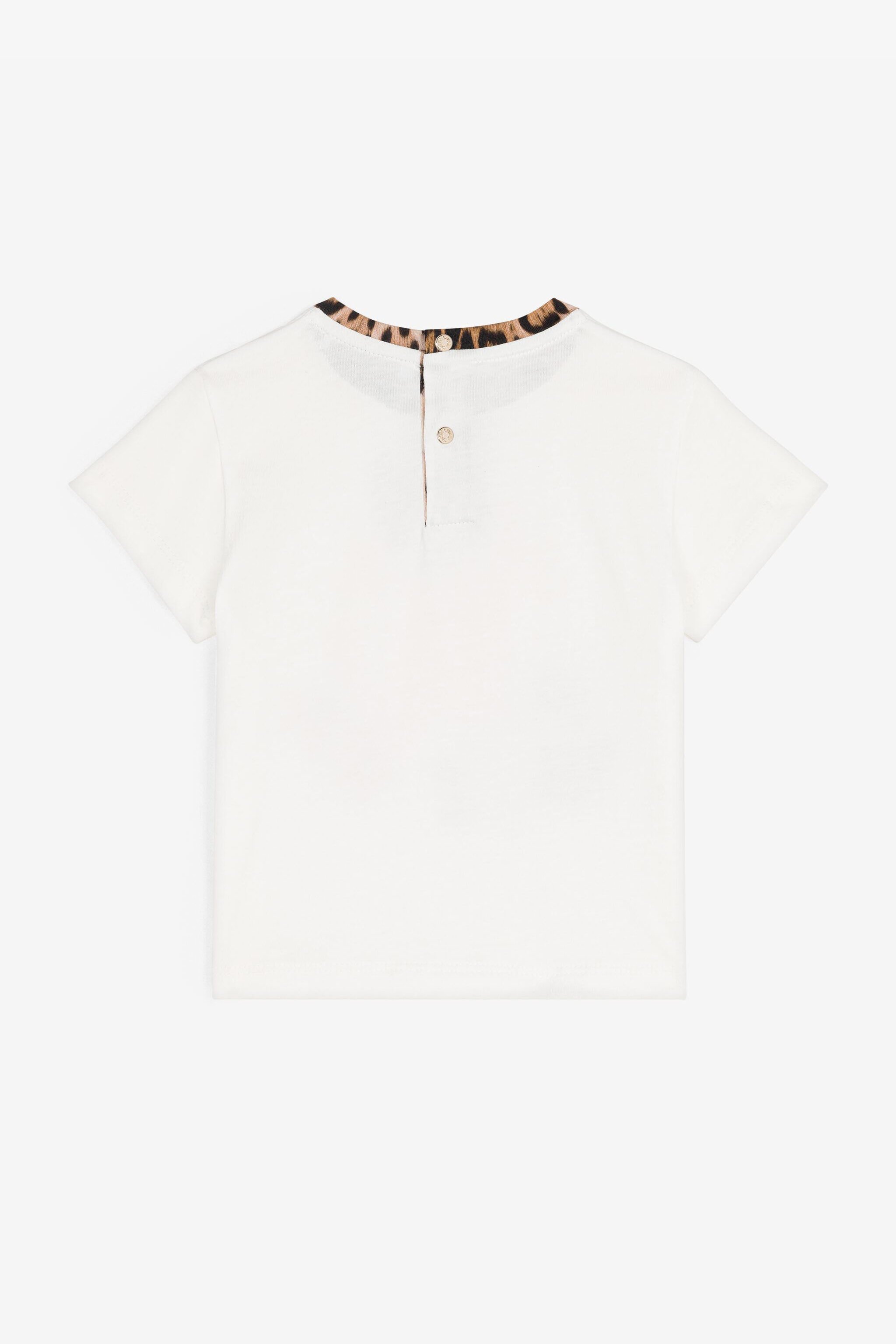 JU Bird-Print Cotton T-Shirt White RJT60K-JD001