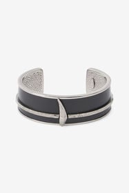 ${brand} Black and Palladium Rigid Bracelet with Fang ${colorDescription} ${masterID}