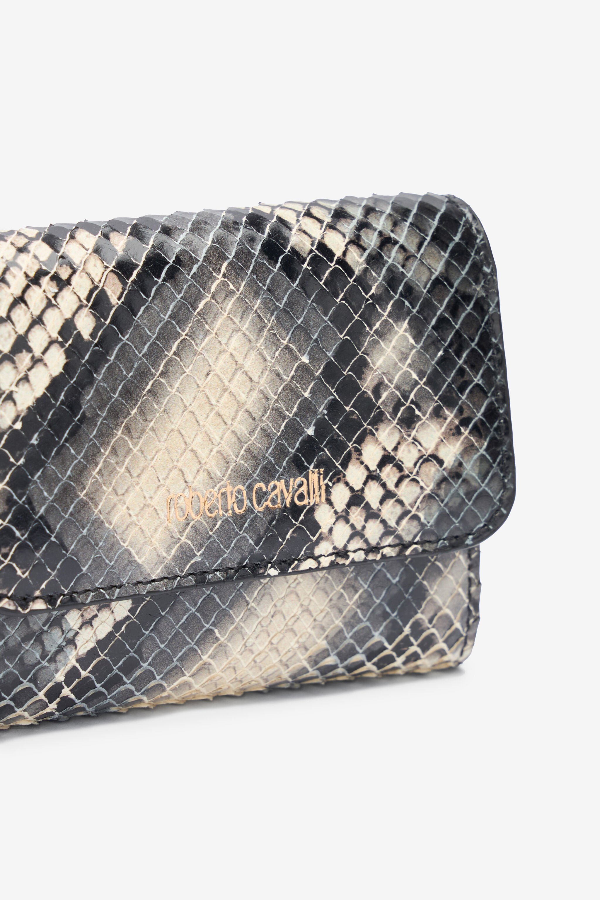 RC Small wallet in printed leather with logo Black/White TKA002-PZ02S
