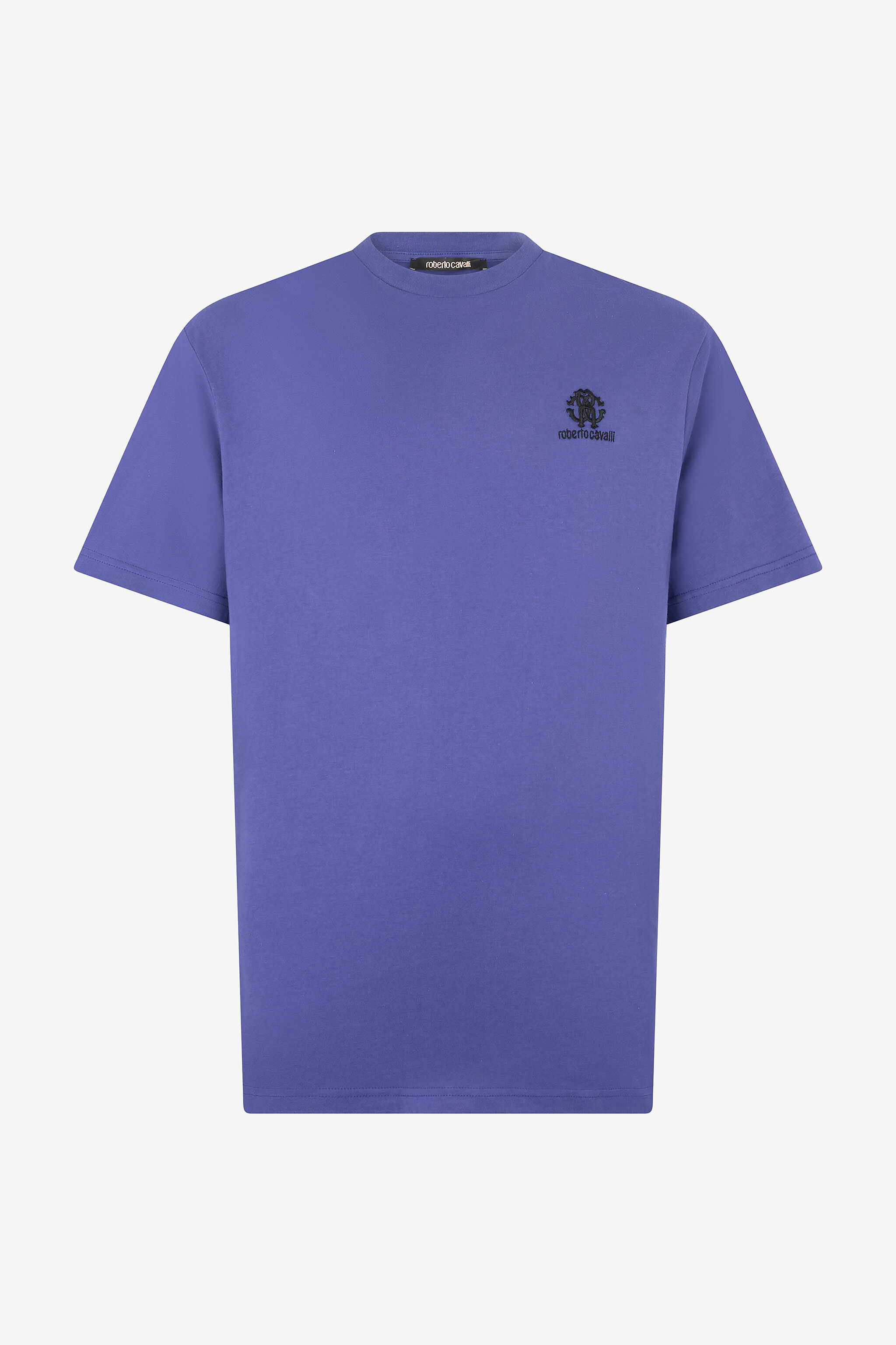 RC T-Shirt With RC Monogram And Logo Embroidery Navy POT60A-JD060