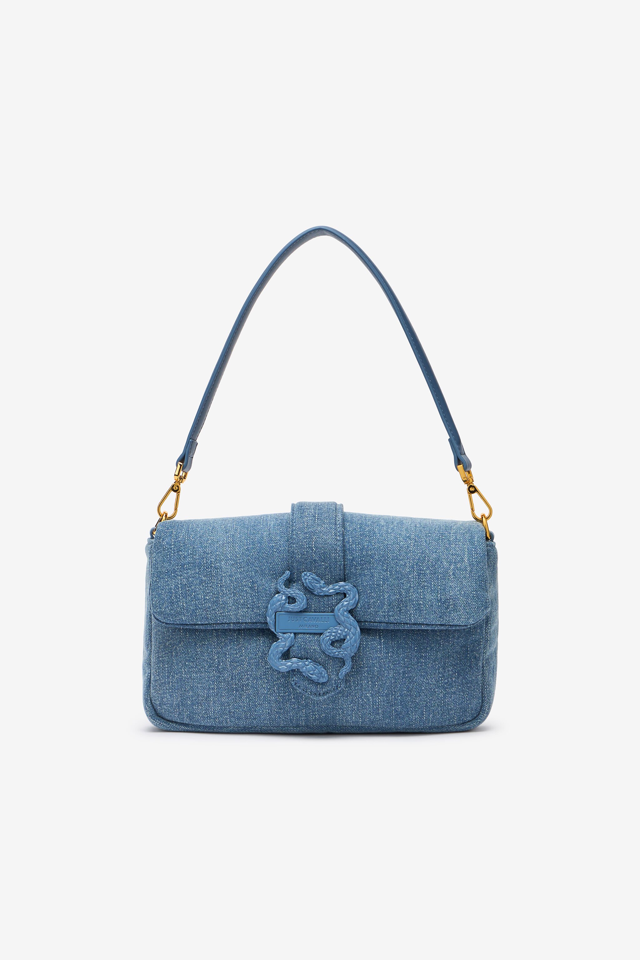 JC Borsa A Spalla in Denim INDACO CHIARO UFB050-UF419