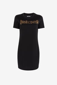 JC Mini-robe à logo Just Cavalli imprimé NOIR Q61537-Q0440