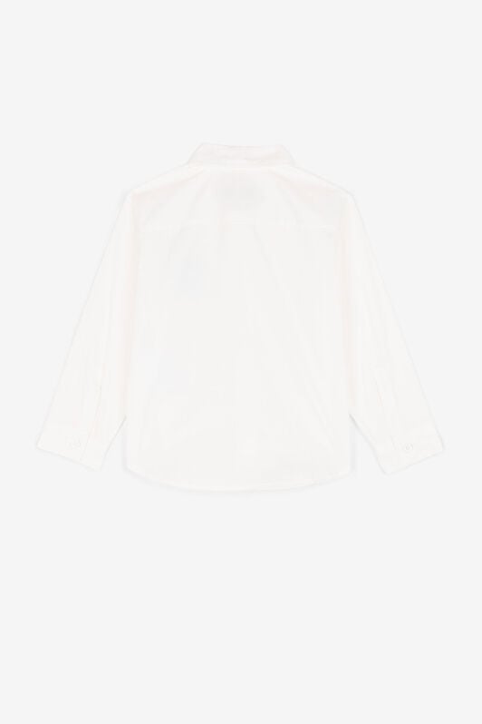 JU Logo-embroidered cotton shirt White QJT711-CH004