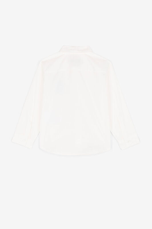 JU Logo-embroidered cotton shirt JU Logo-embroidered cotton shirt White QJT711-CH004
