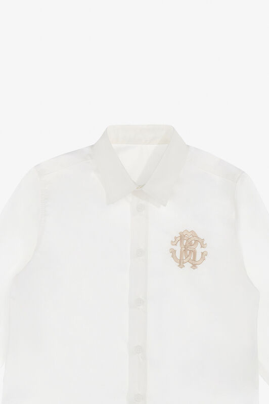 JU RC Monogram shirt Weiß SJT71A-CH004