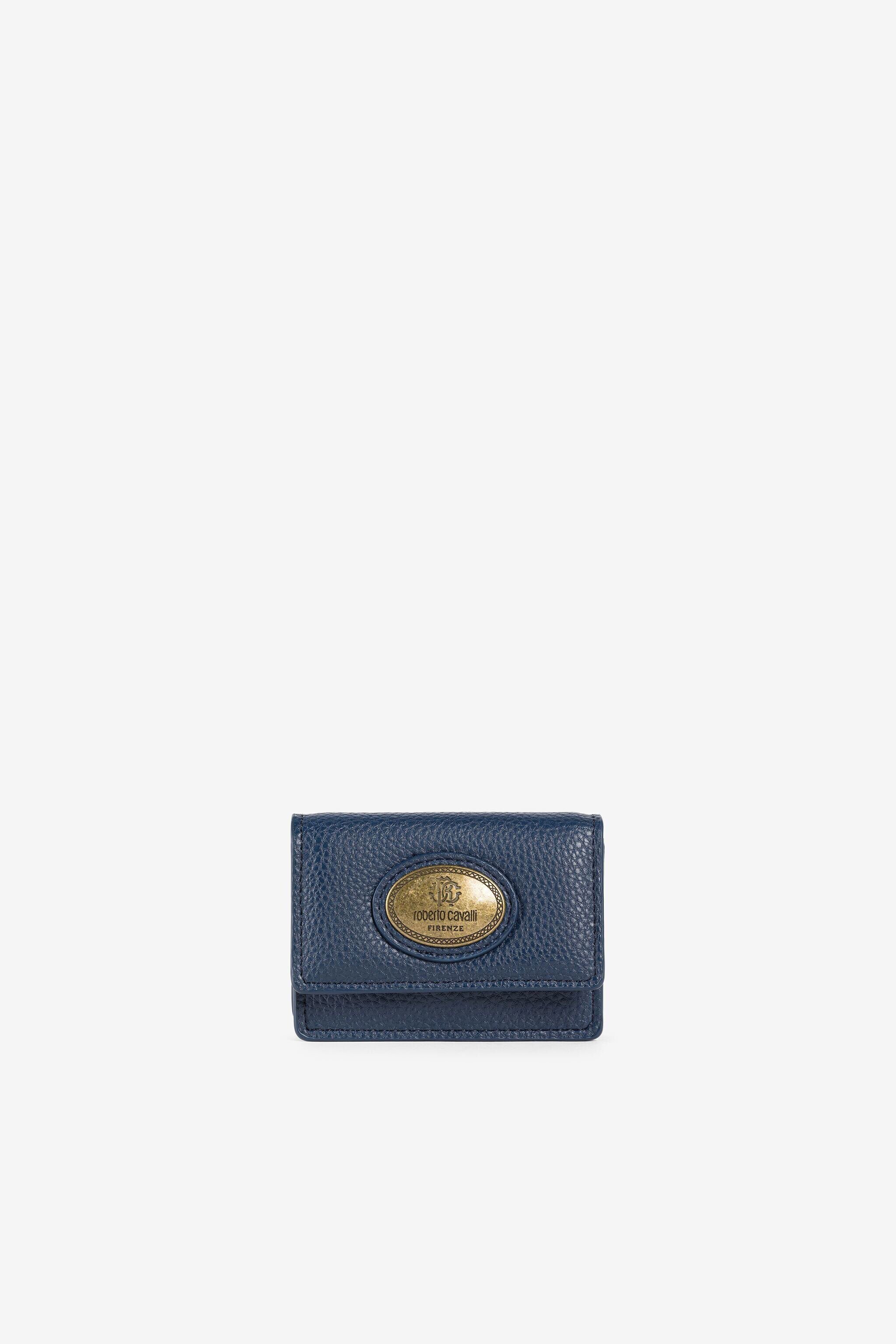 RC Portafoglio con Monogram RC Blu scuro JSA006-AB001