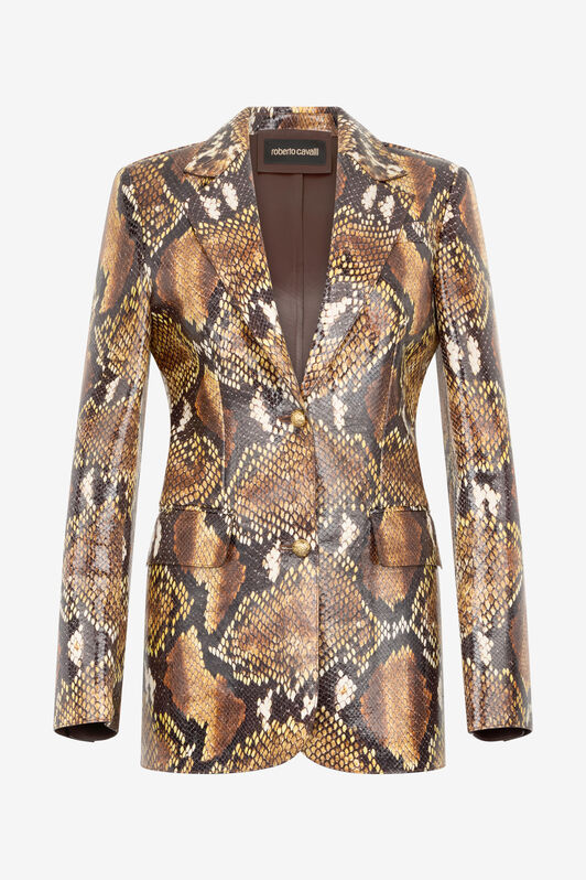 RC Python Print Jacket Brown UWP400-PN053