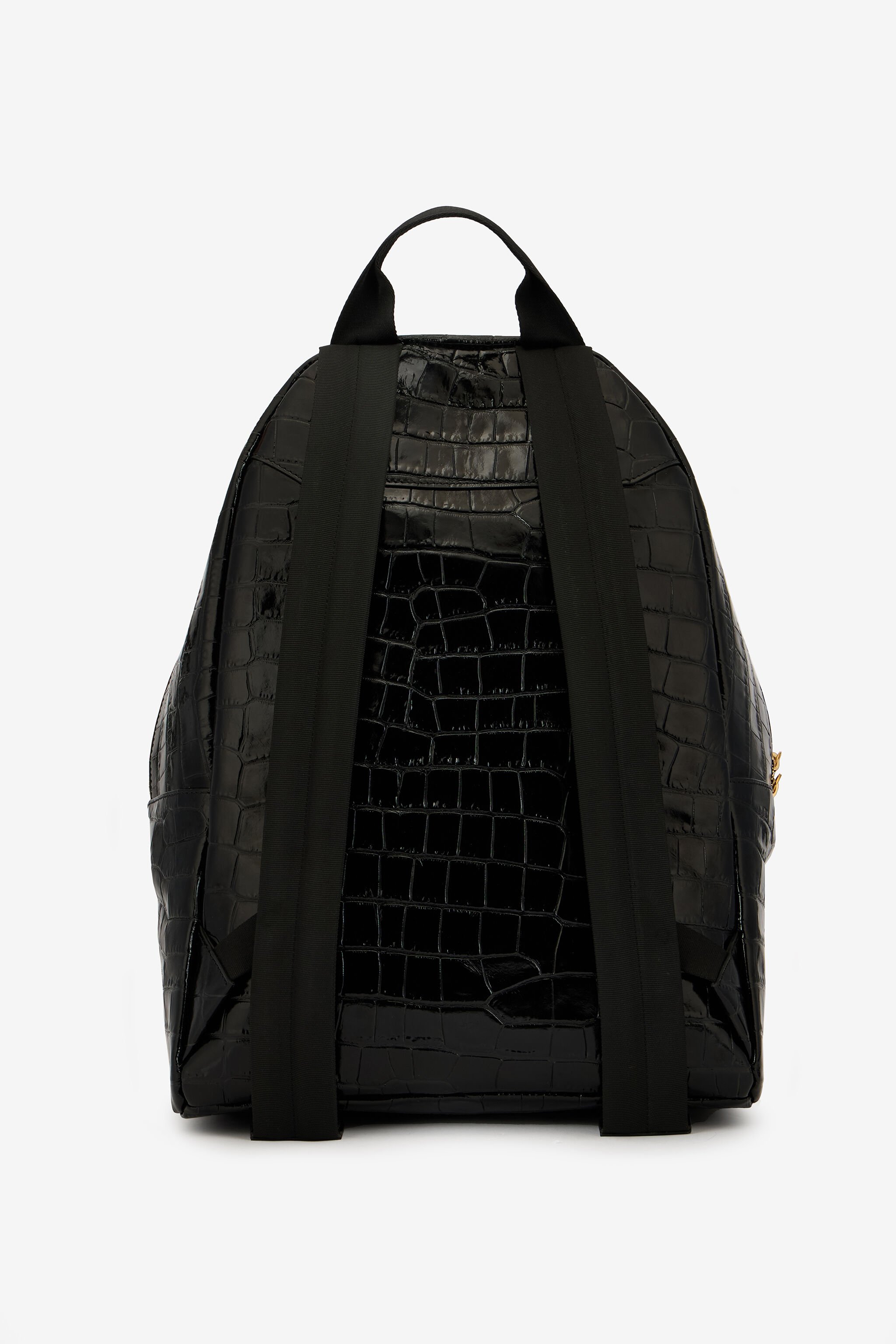 RC Roar Black Leather Backpack BLACK WRB001-PZ975