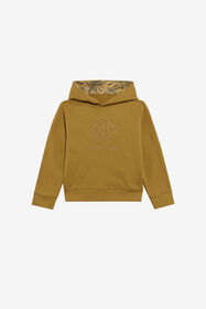 JU Ockerfarbener Kapuzenpullover mit Monogram RC KHAKY TJT676-CF050