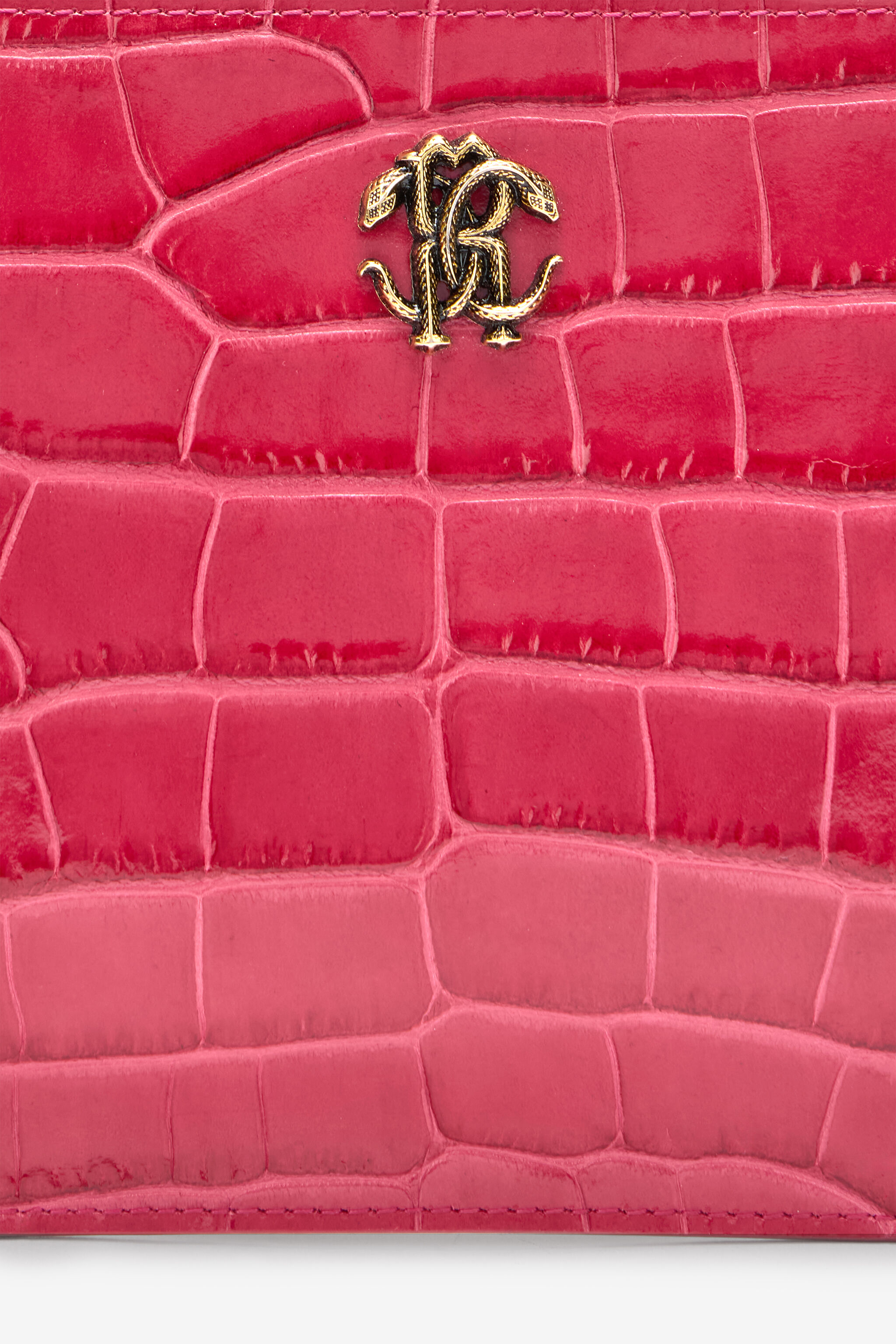 RC Flat Pouch in Crocodile-Effect Fuchsia VKA005-PZ975