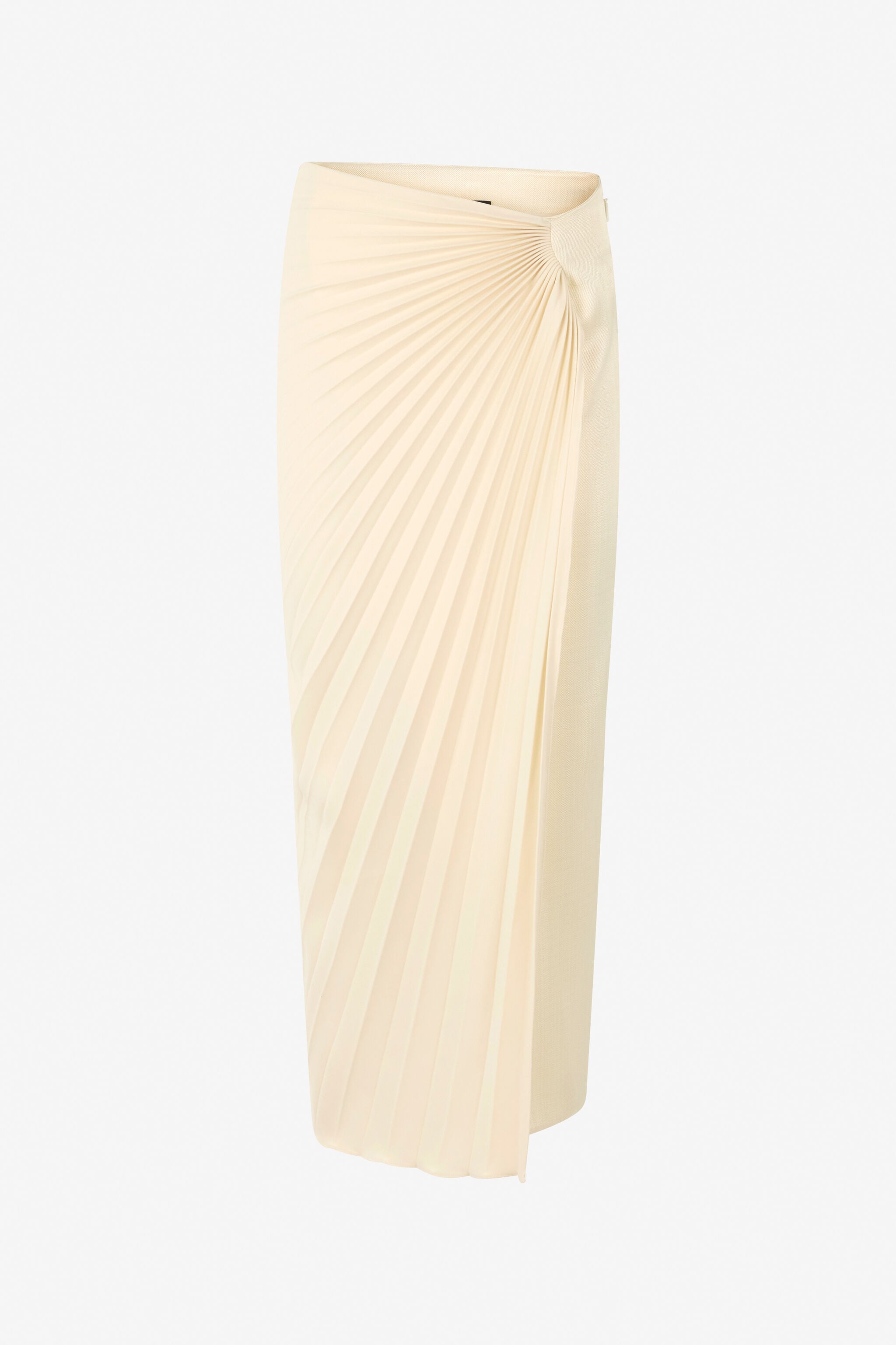 RC Ivory Midi Pleated Skirt IVORY WWT300-KU021