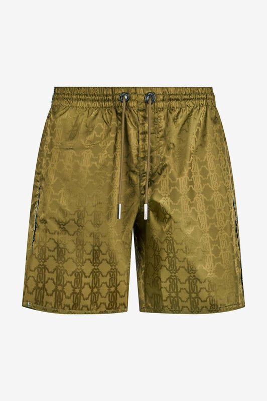 RC Short de Baño Estampado Monogram RC GREEN OLIVE QOH00A-DJ005