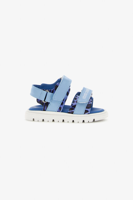JU RC Logo Sandals BLU/JAGUAR DARK BLUE SJS00I-PZJ02