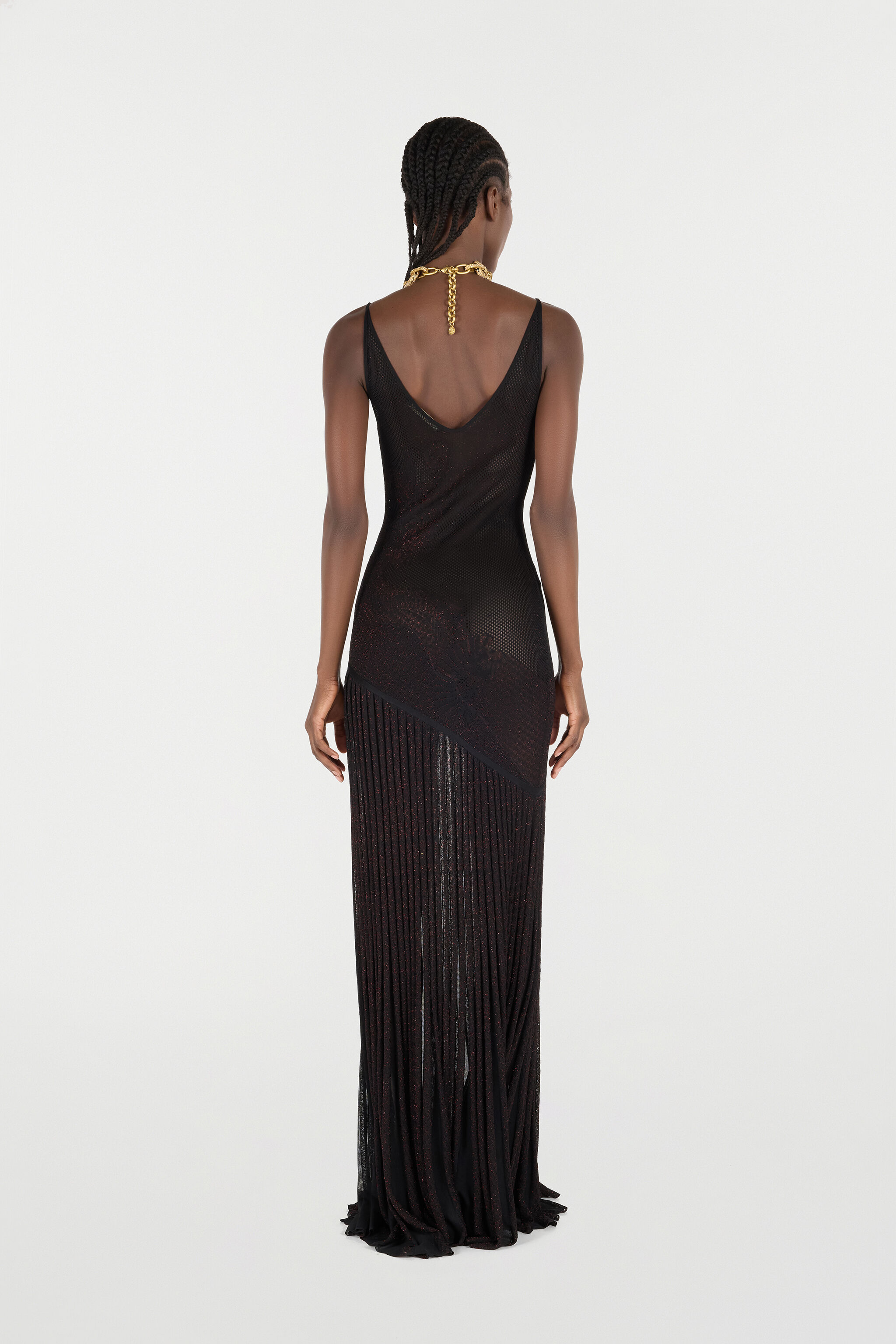 RC Long Dress with Dragon Noir VQM107-MO010